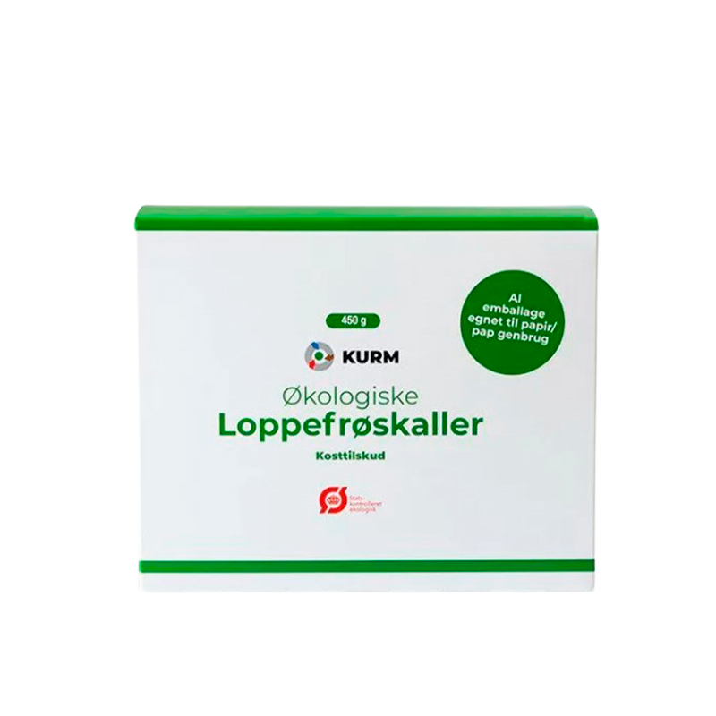 Kurm Økologisk Loppefrøskaller (450 G) | 01-99-133826